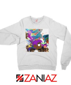 Lil Uzi Vert Lp Cover Graphic White Sweatshirt