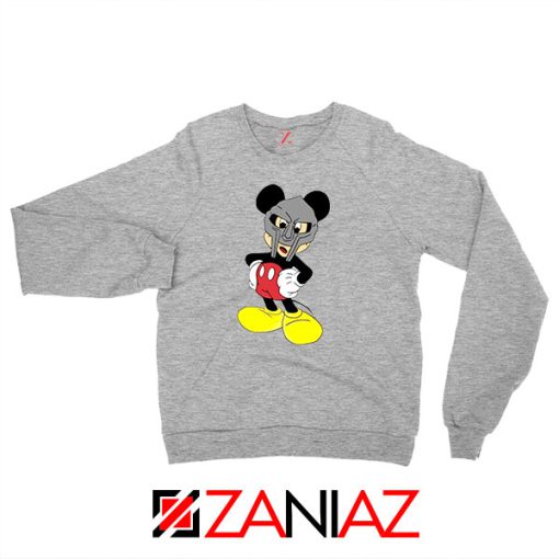 MF Doom Disney Mascot Merch Grey Sweatshirt