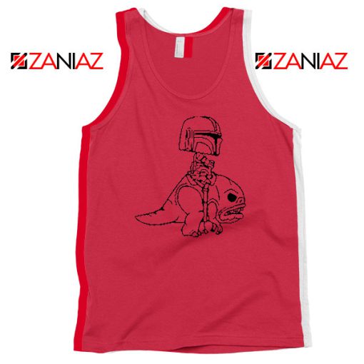 Mandalorian Blurrg Rider Red Tank Top