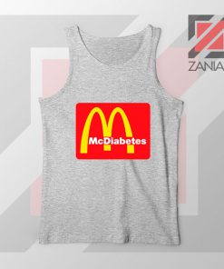 Mcdiabetes Mcdonald Parody Design Sport Grey Tank Top