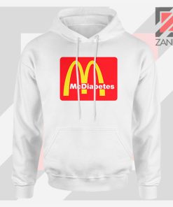 Mcdiabetes Mcdonald Parody Graphic White Hoodie