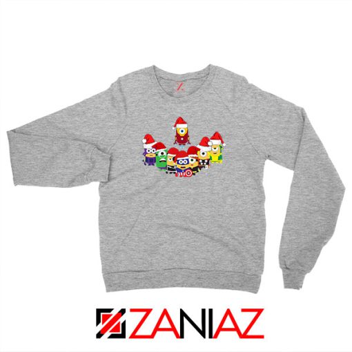 Minions Avenger Christmas Grey Sweatshirt