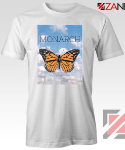 Monarch Butterfly Graphic Animal White Tshirt