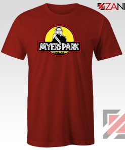 Myers Park Halloween Jurassic Park Red Tshirt