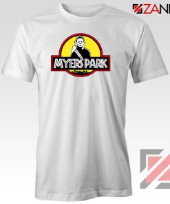 Myers Park Halloween Jurassic Park White Tshirt