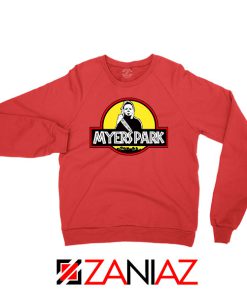 Myers Park Halloween Jurassic Red Sweatshirt