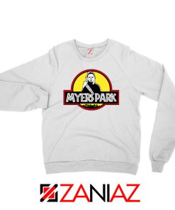 Myers Park Halloween Jurassic White Sweatshirt