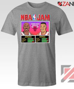 NBA Player Basketball Duo Jam Grey Tshirt