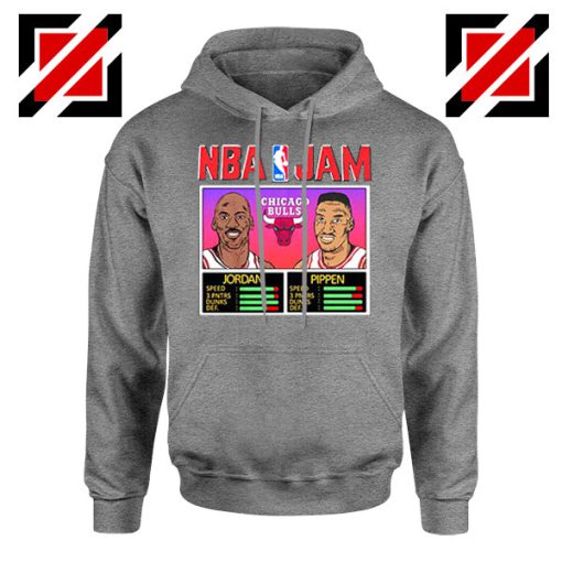 NBA Player Basketball Duo Jam Sport Grey Hoodie