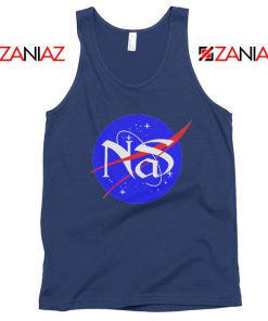 Nas Escobar Queens Rapper NASA Navy Blue Tank Top