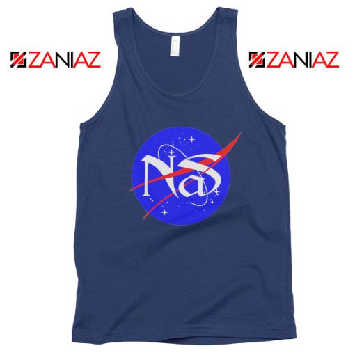 Nas Escobar Queens Rapper NASA Navy Blue Tank Top