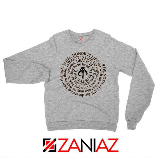 Neo Crusaders Symbol Quote Grey Sweatshirt