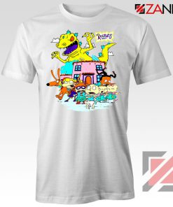 Rugrats Characters Run From Reptar Tshirt