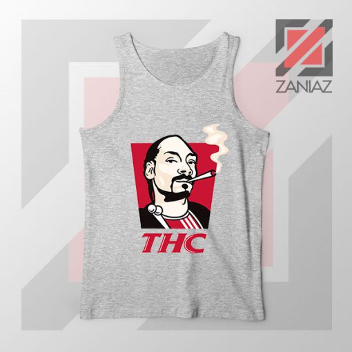 Snoop Dogg THC Smoke Graphic Sport Grey Tank Top