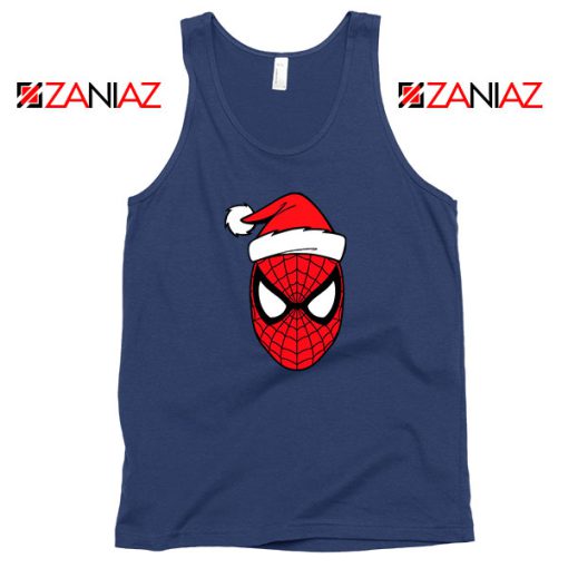 Spiderman Christmas Holiday Navy Blue Tank Top