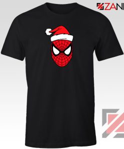 Spiderman Superhero Christmas Black Tshirt