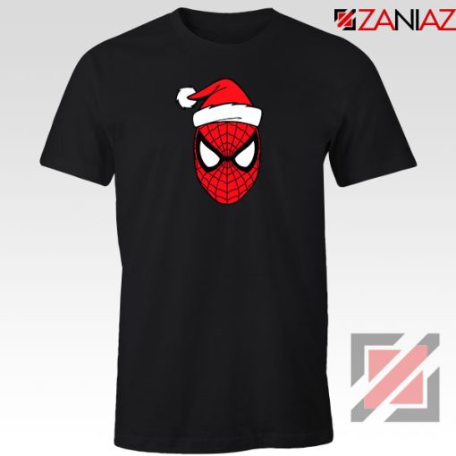 Spiderman Superhero Christmas Black Tshirt