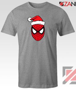 Spiderman Superhero Christmas Grey Tshirt