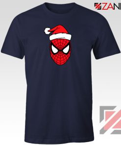 Spiderman Superhero Christmas Navy Blue Tshirt