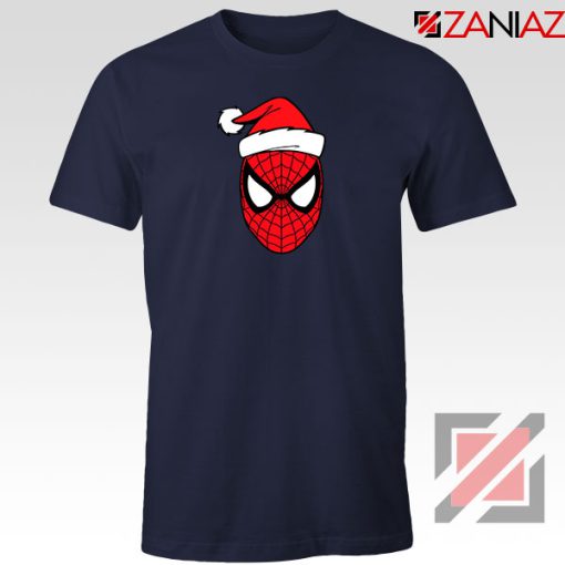 Spiderman Superhero Christmas Navy Blue Tshirt