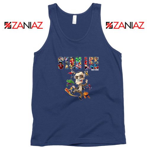 Stan Lee Marvel Comics Avengers Navy Blue Tank Top