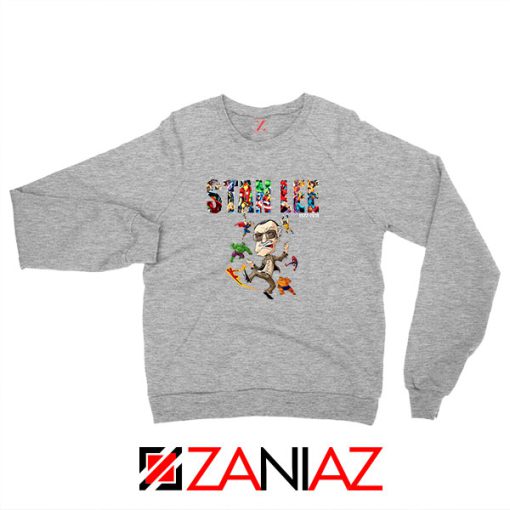 Stan Lee Marvel Comics Avengers Sport Grey Sweatshirt