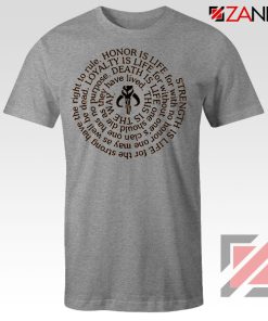 The Mandalorian Neo Crusaders Quote Grey Tshirt