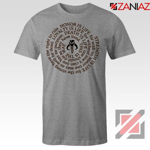 The Mandalorian Neo Crusaders Quote Grey Tshirt