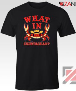 What In Crab Crustacean Design Black Tshirt