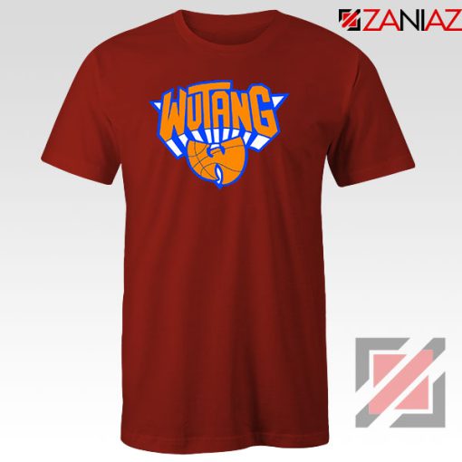 Wu Tang Clan NY Knicks Logo Red Tshirt