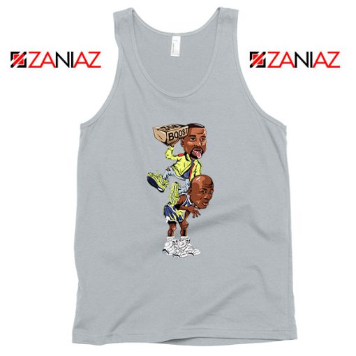 Yeezy Over Jumpman Cheap Graphic Grey Tank Top