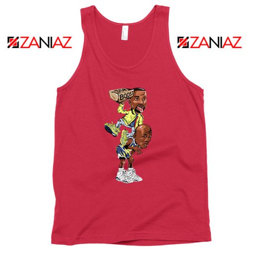 Yeezy Over Jumpman Cheap Graphic Red Tank Top