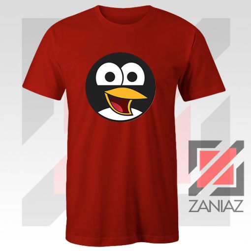 Angry Tux The Penguin Red Tshirt