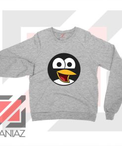 Angry Tux The Penguin Sport Grey Sweater