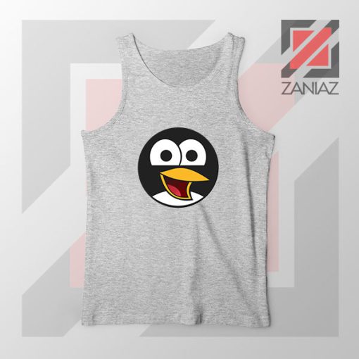 Angry Tux The Penguin Sport Grey Tank Top