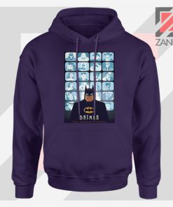 Batman Eyes On Gotham Navy Blue Hoodie