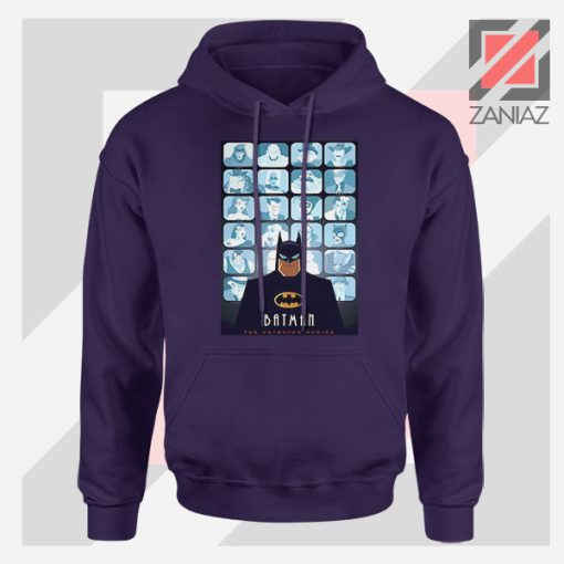 Batman Eyes On Gotham Navy Blue Hoodie