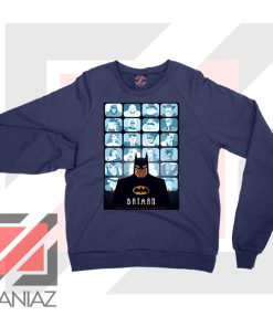 Batman Eyes On Gotham Navy Blue Sweatshirt