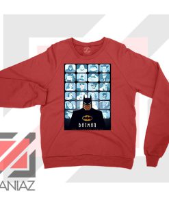 Batman Eyes On Gotham Red Sweatshirt