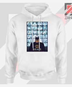 Batman Eyes On Gotham White Hoodie