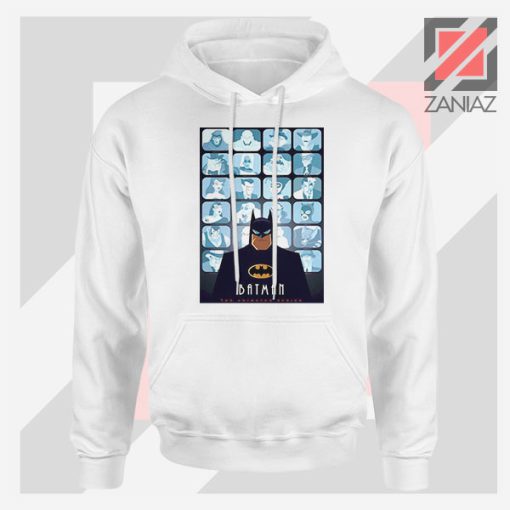 Batman Eyes On Gotham White Hoodie