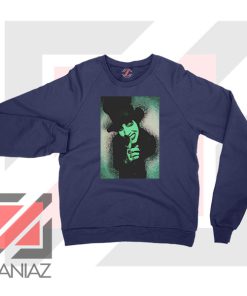 Best Marilyn Manson Graphic Navy Blue Sweatshirt