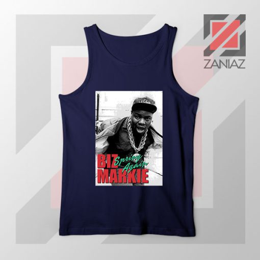 Biz Markie Spring Again Song Navy Blue Tank Top