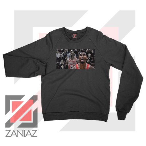 Bobby Portis Bull 5 Design Black Sweater