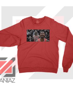 Bobby Portis Bull 5 Design Red Sweater