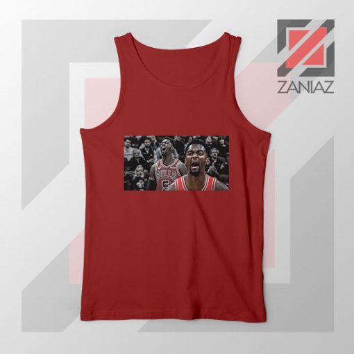 Bobby Portis Bull 5 Design Red Tank Top