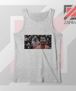 Bobby Portis Bull 5 Design Sport Grey Tank Top