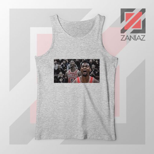 Bobby Portis Bull 5 Design Sport Grey Tank Top