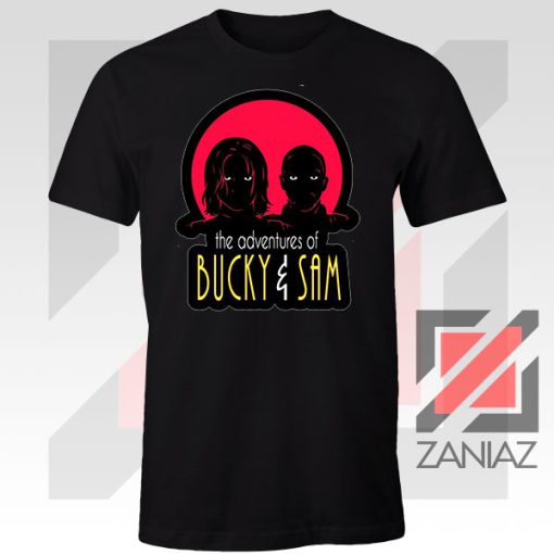 Bucky Falcon Adventures Black Tshirt