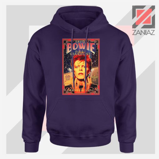 David Bowie Carnegie Halls Navy Blue Hoodie